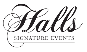 logo saying halls signature events 